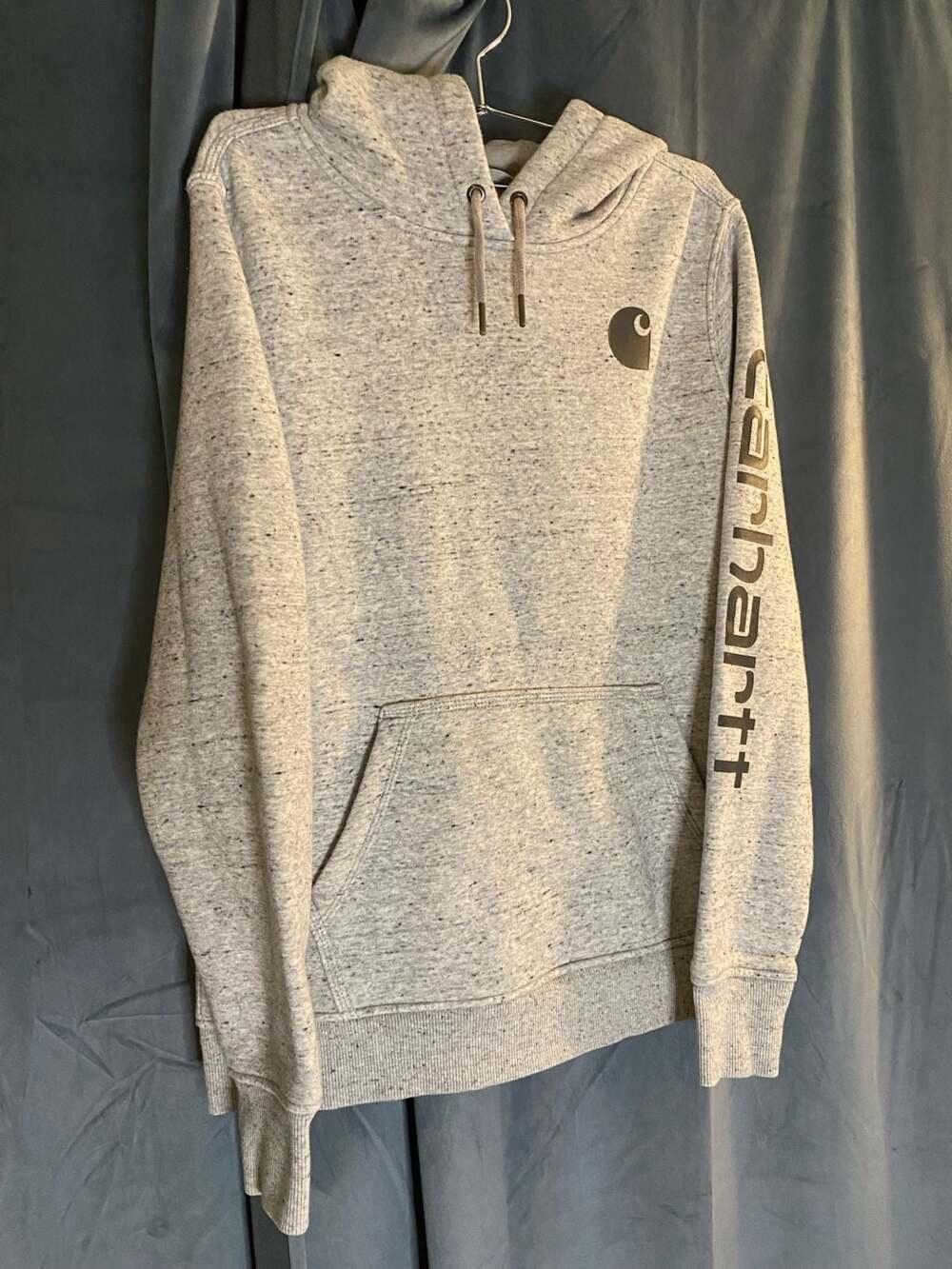 Carhartt Relaxed Fit Hoodie Gray Speckled Size M (8-10)